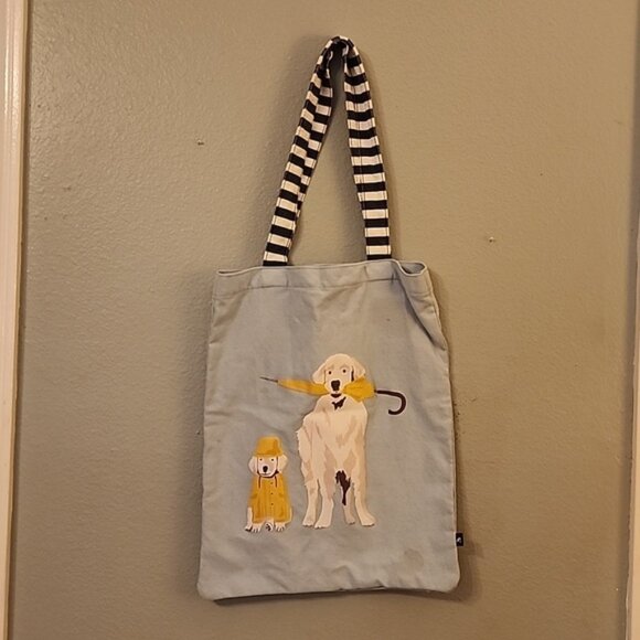 Joules blue dog canvas bag - Picture 1 of 8